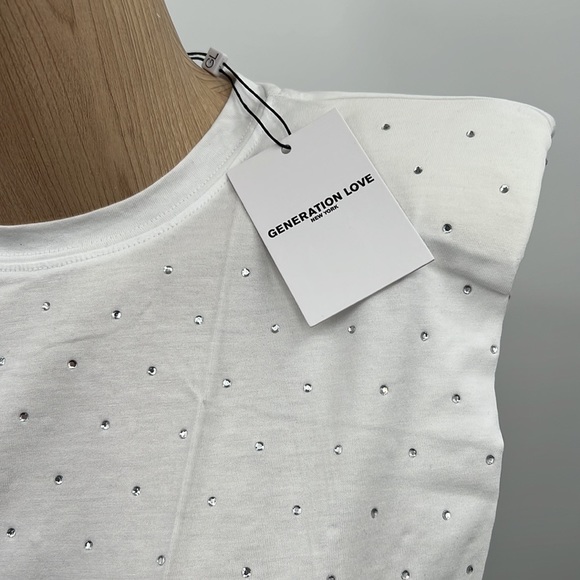 Generation Love White Studded Top - Picture 6 of 16